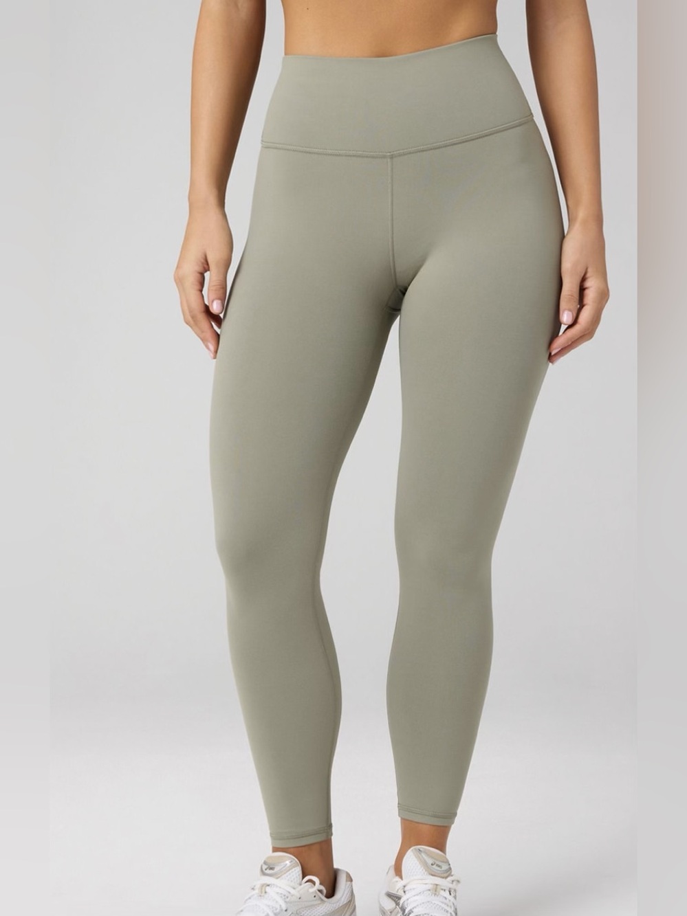Fabletics Define PowerHold High-Waist Leggings in Sage Green